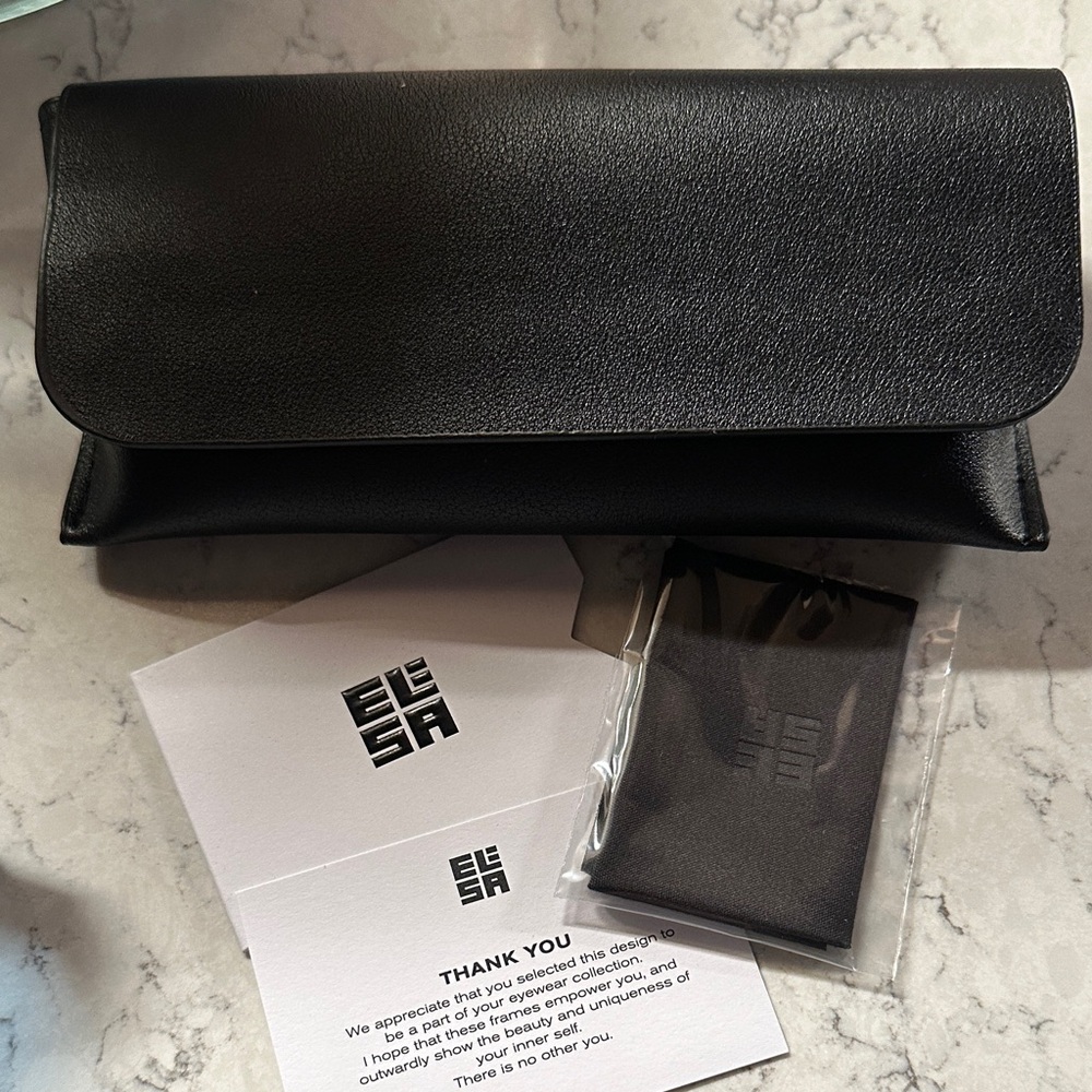 Elisa Johnson Blue Tortoise Shell Sunglasses - image 2